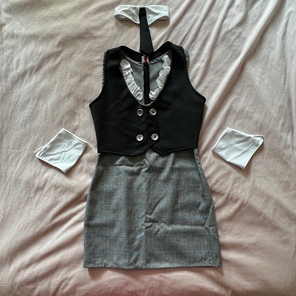 ROMA Sexy Librarian Bodycon Halloween 4pc Costume Set Cosplay Set Size M/L - Picture 2 of 14